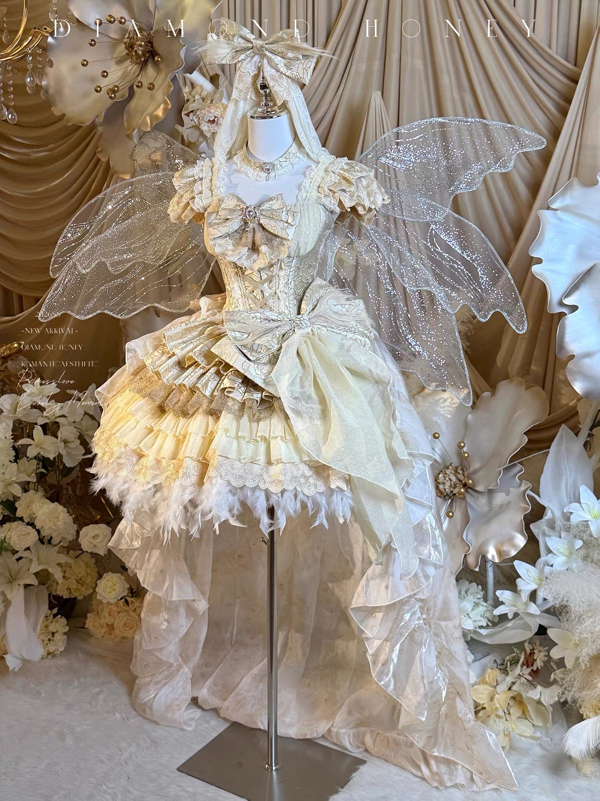 Sparrow Fairy - White Gold by Diamond Honey