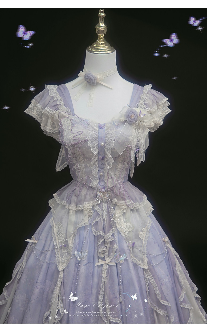 ( Stop Selling ) Butterflies fly gently X Star Cat lolita
