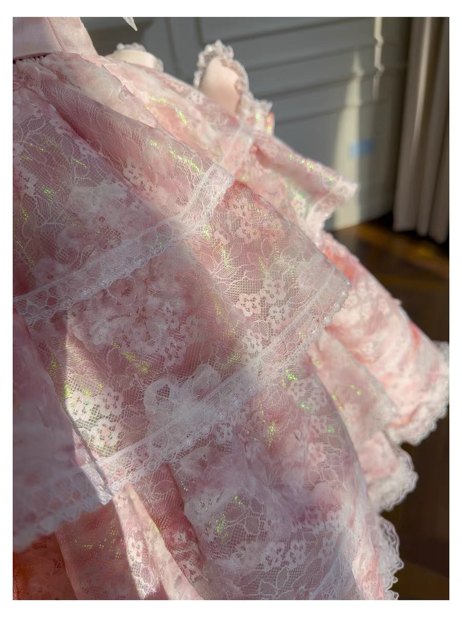 Pink Petal Symphony Luxurious, gorgeous, high-quality ballet dress, thick and romantic material
