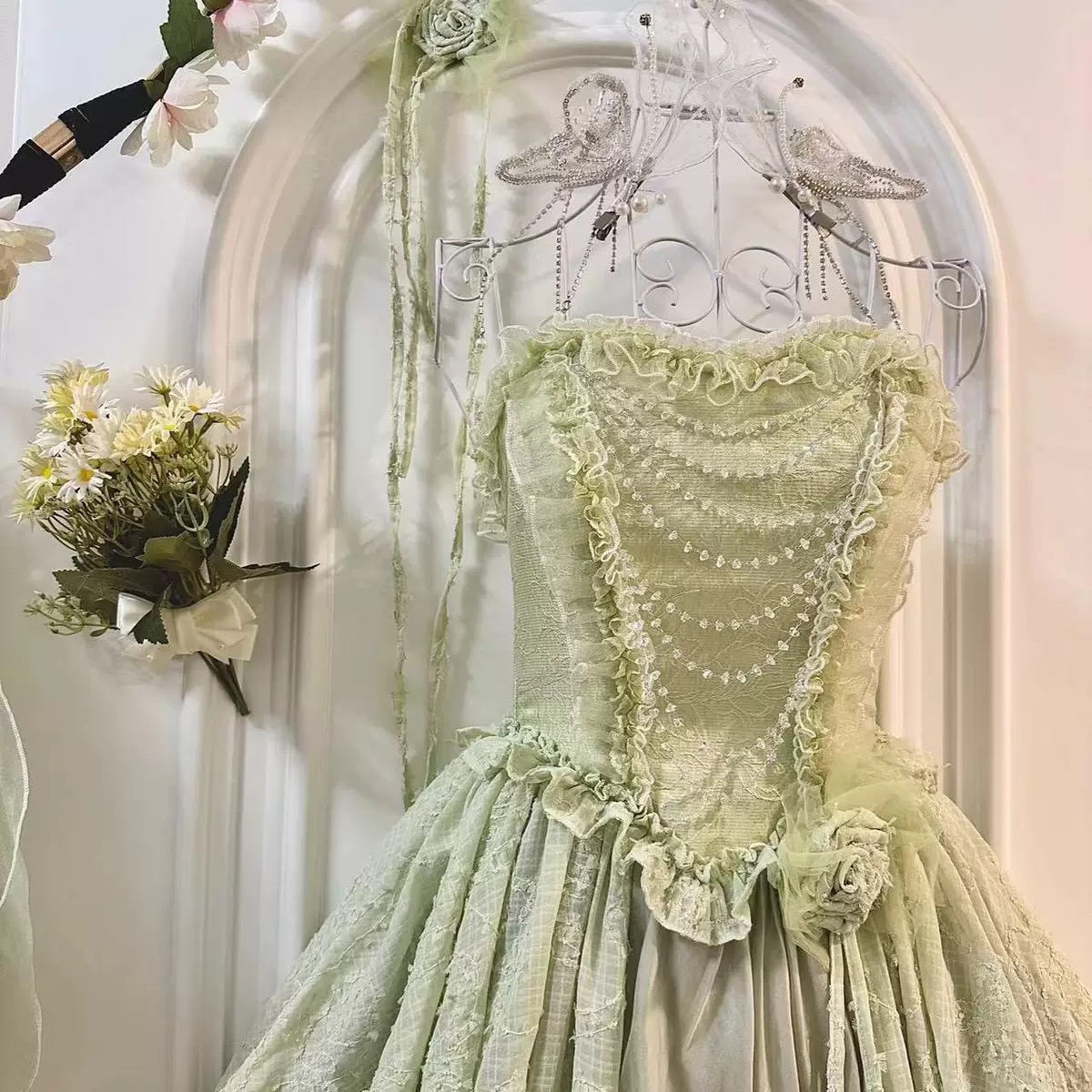 ( Stop Selling ) Green fairy dress X Alice in Wonderland