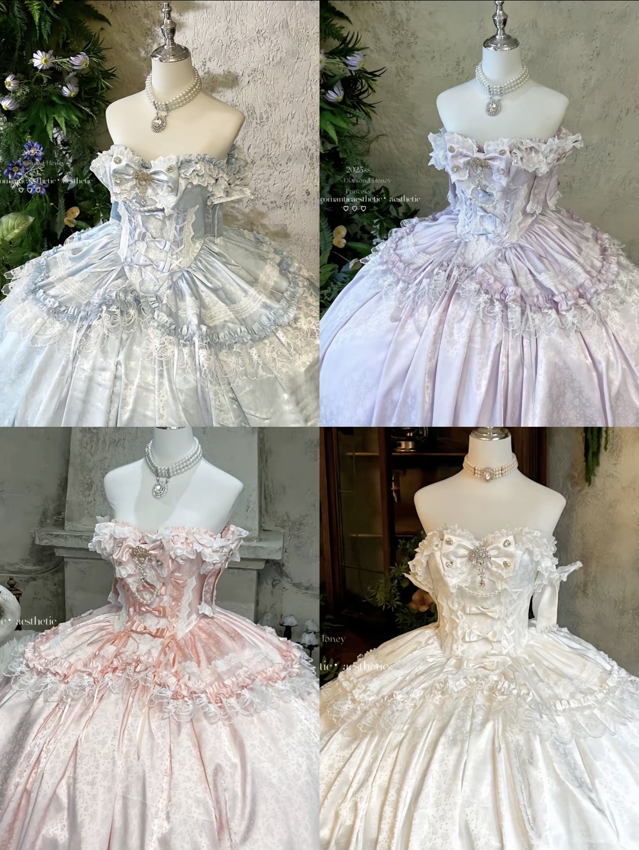 ( Pre Order ) White Moonlight Lover X Diamond Sweetheart