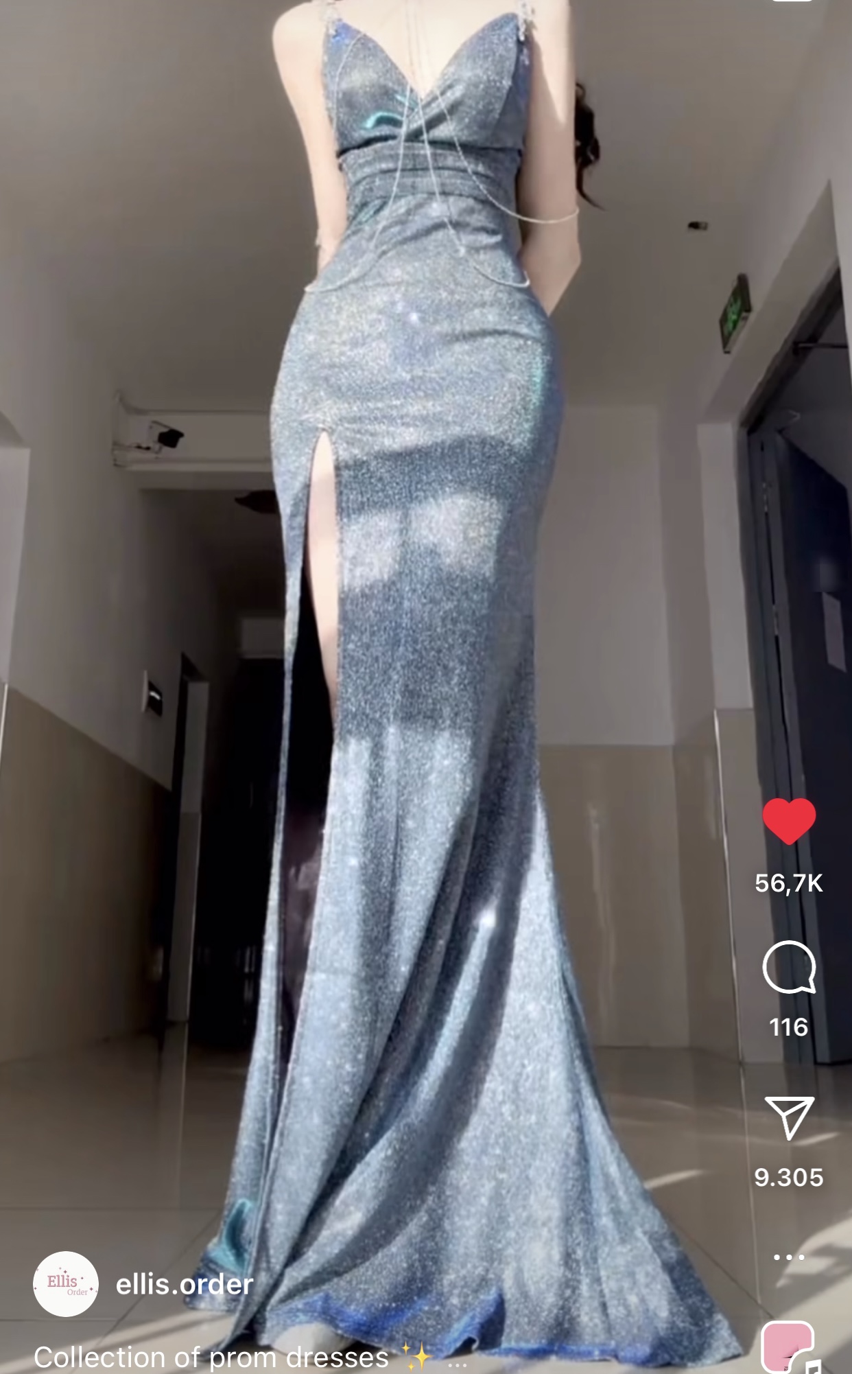 Bling evening gown ELLISORDER Bling evening gown ELLISORDER