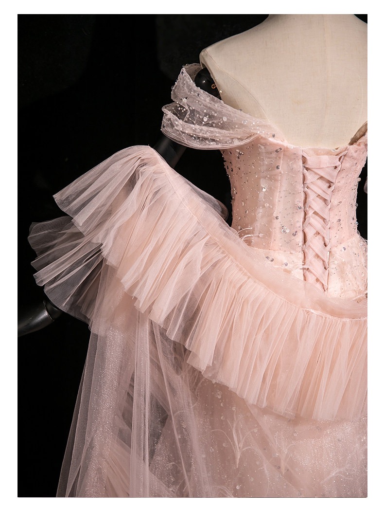 Pink evening dress C10