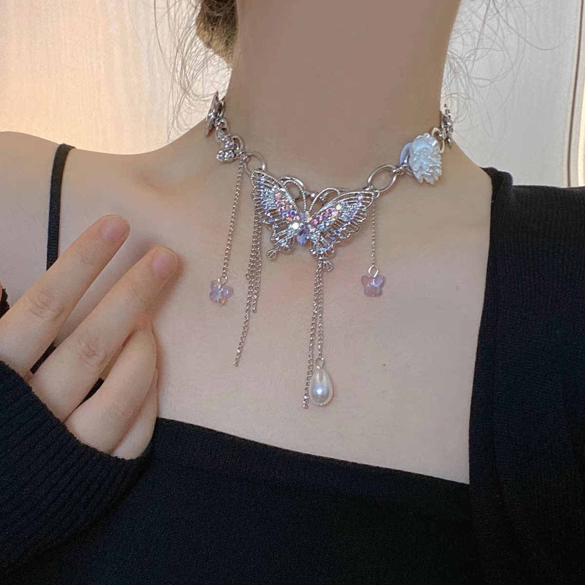 Butterfly necklace Acc30