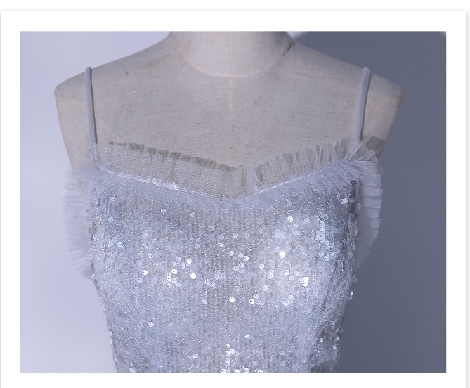 Gray evening gown, coming of age ceremony G50