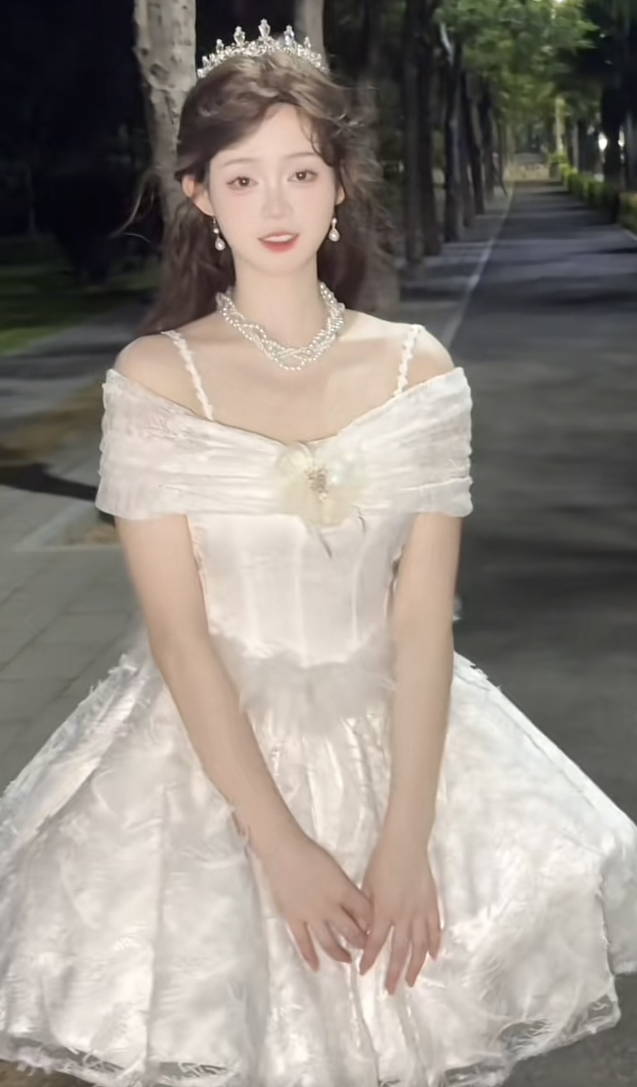 ( Pre Order ) White moonlight fairy dress X Sparkling original design