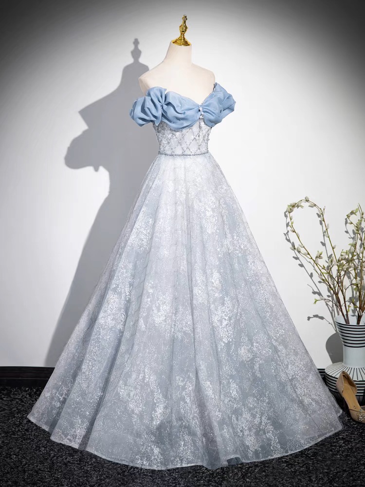 Blue Prom Dress B60