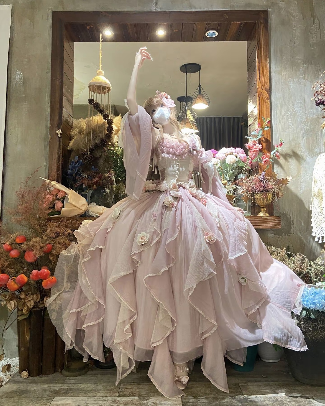 ( Pre Order ) Flower goddess wedding dress X Stars don't sleep