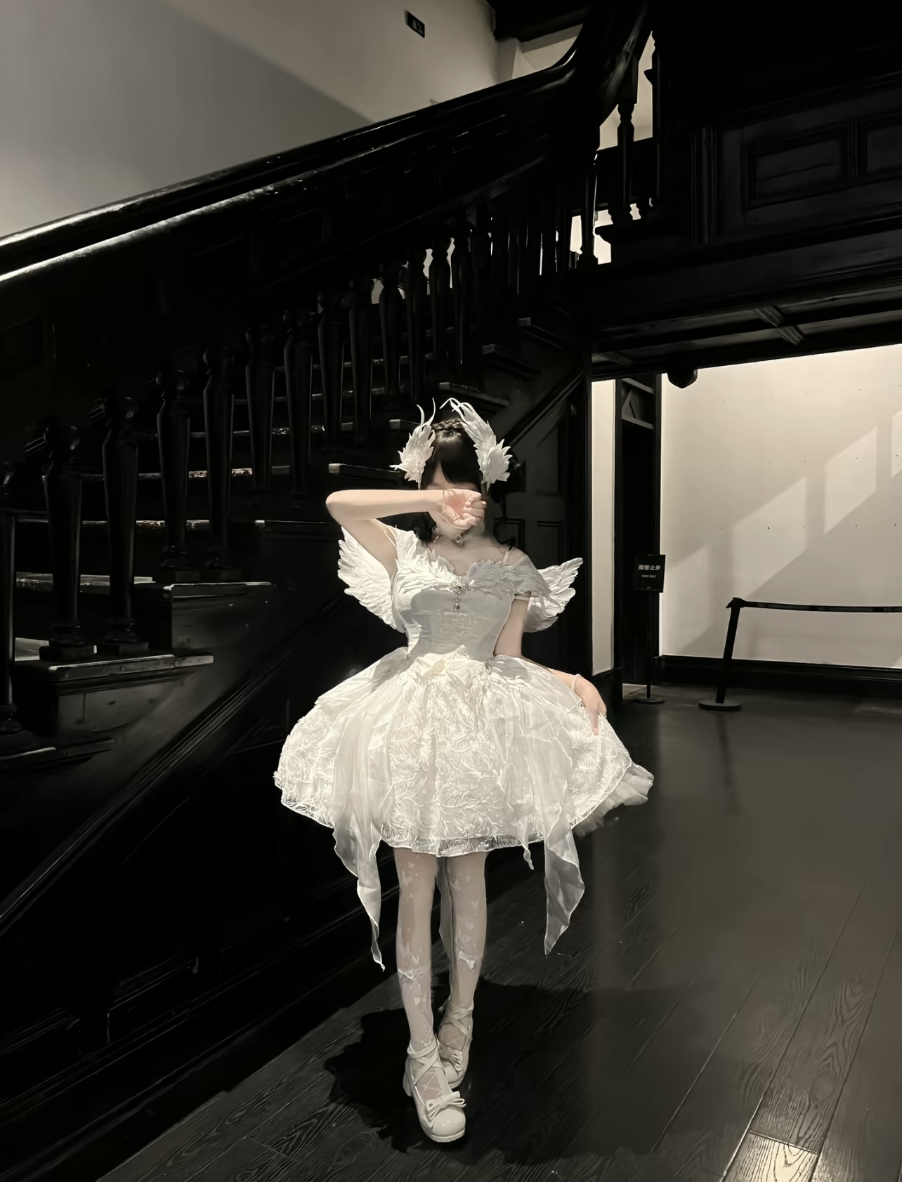 Feather Foating Fairy Dress by MeowGuo SenSen