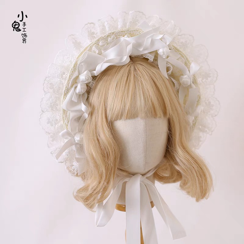 Lace doll bonenet hat
