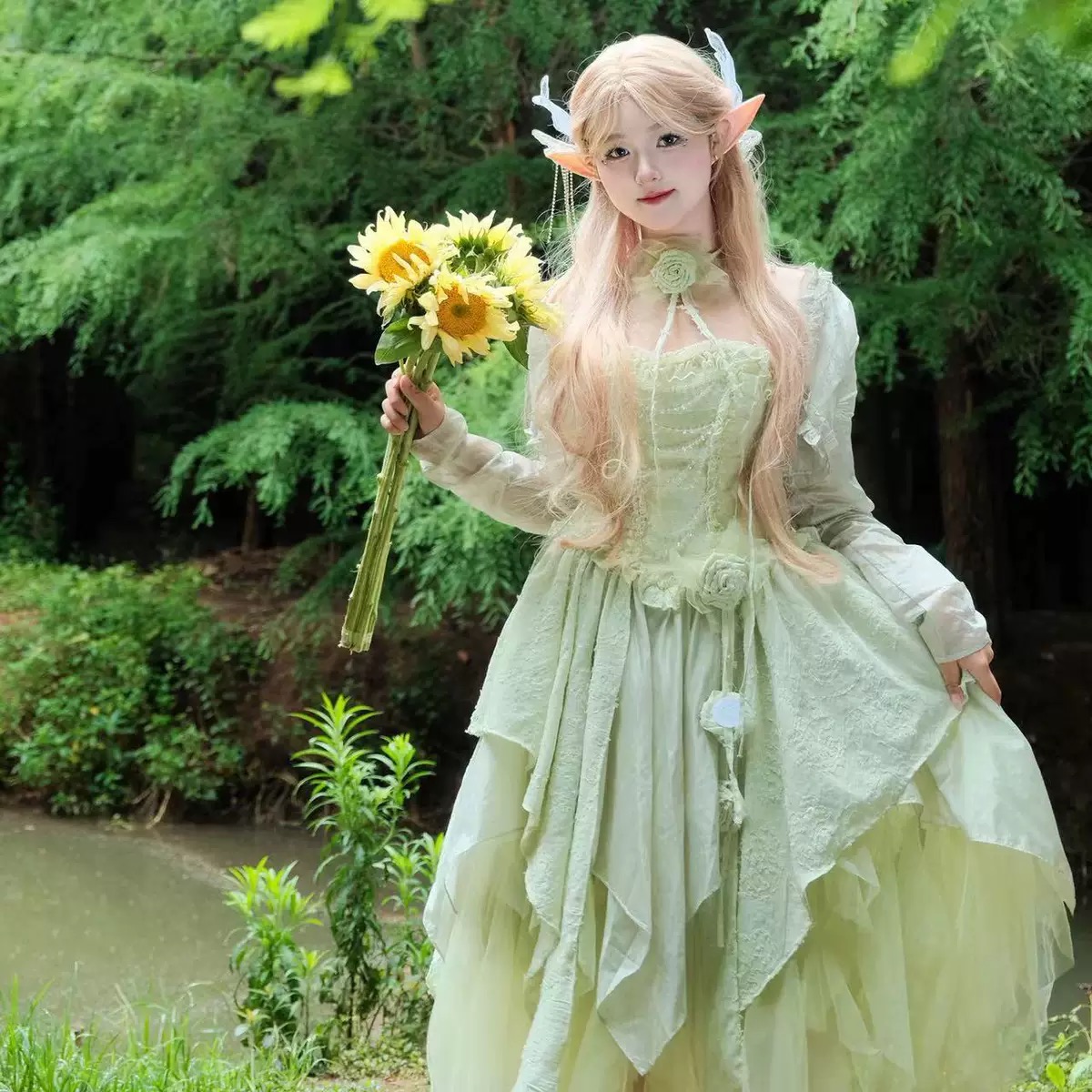( Stop Selling ) Green fairy dress X Alice in Wonderland
