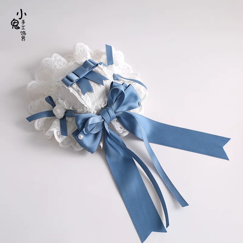 Blue Lolita hair decoration