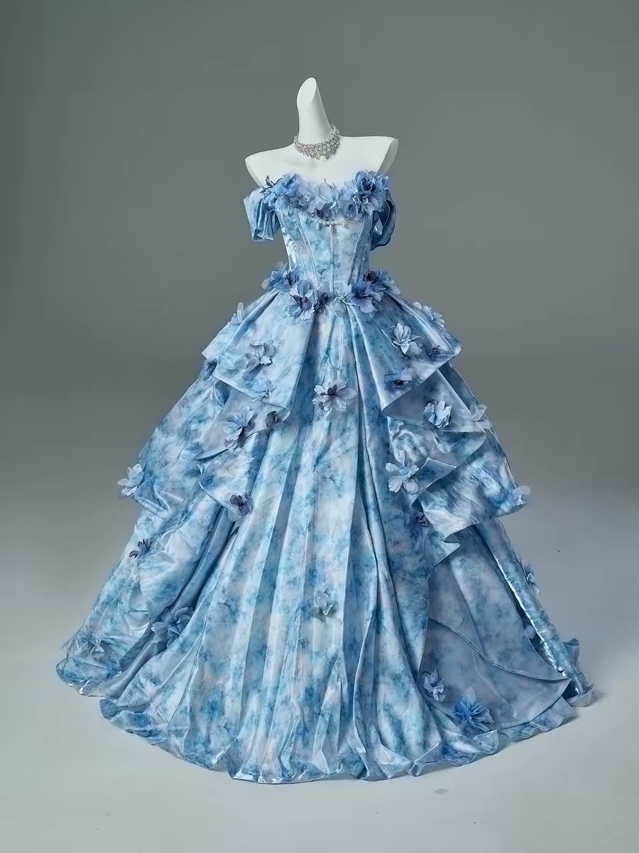 Na Yi's Floral Gown by CrossQueen