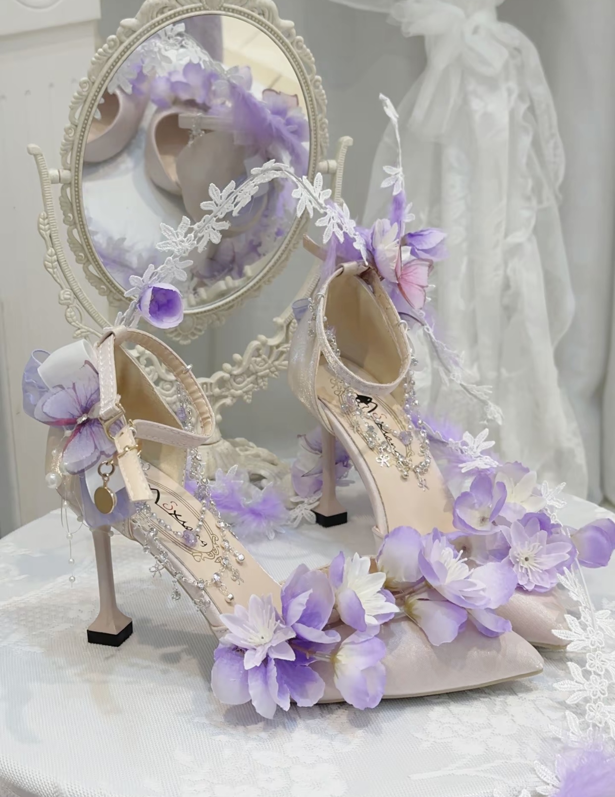 ( Pre Order 15 - 30 days ) Wisteria Fairy Heels X Qimeng