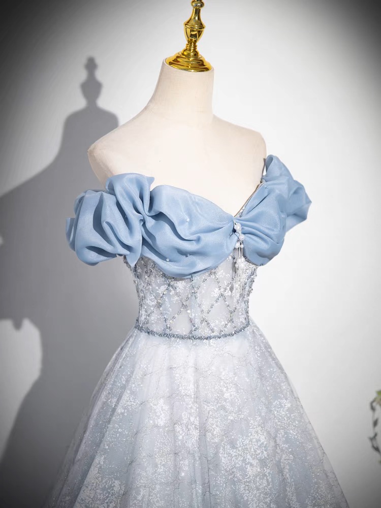 Blue Prom Dress B60