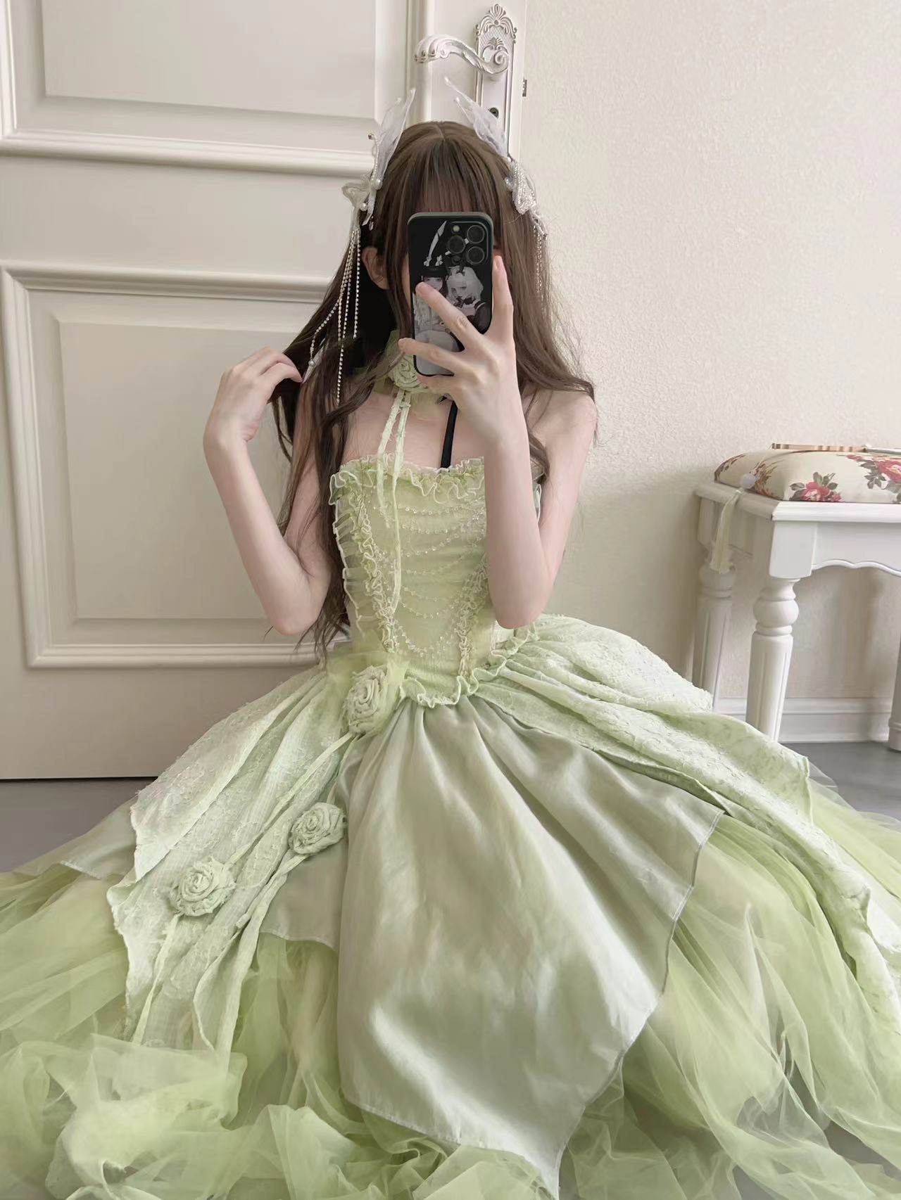 ( Stop Selling ) Green fairy dress X Alice in Wonderland