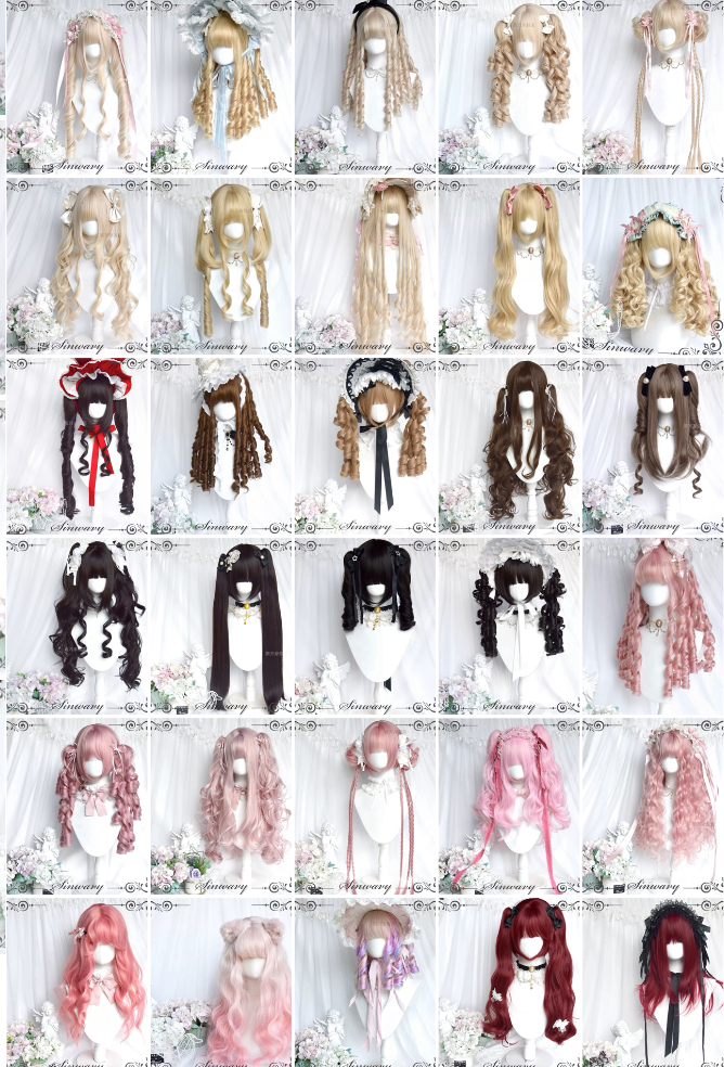 Cute Lolita / Doll style wigs in many styles Sinwavy