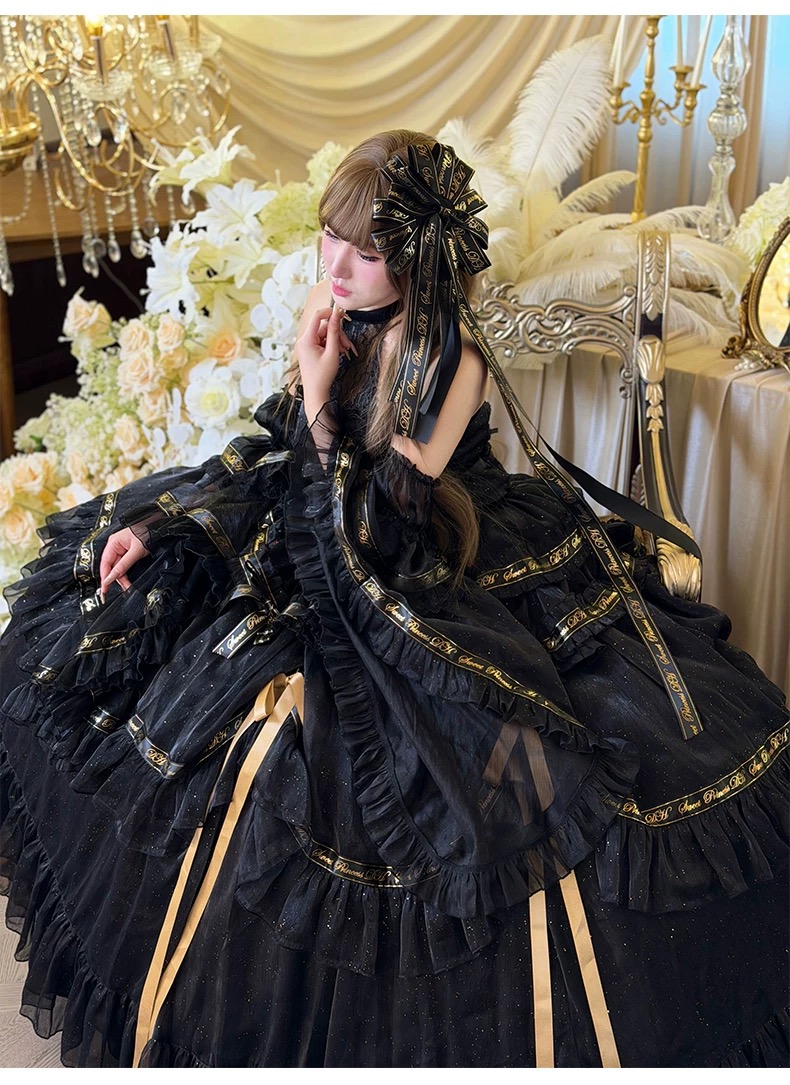 ( Pre Order ) Obsidian evening dress by Diamond Honey