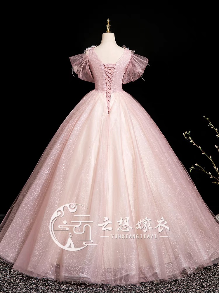 Pink evening dress P110