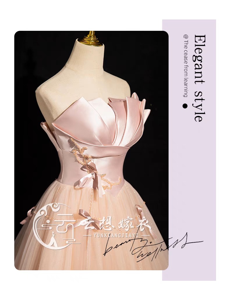 Pink evening dress P80