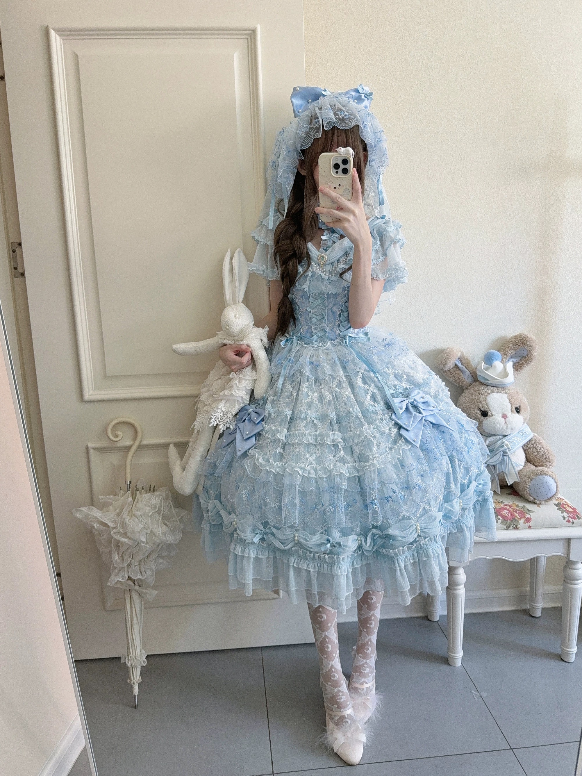 ( Pre Order ) Blue Wedding Dress by Fisherman Boss