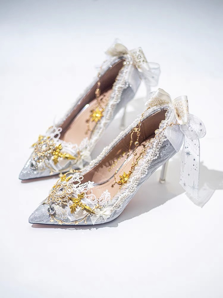 Sparkly high heels_ X Hexagram