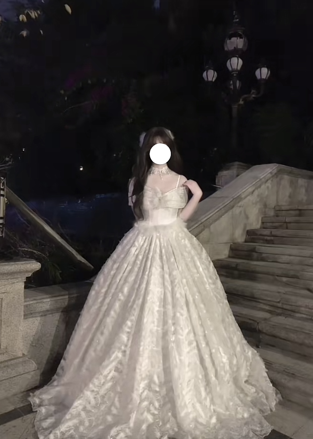 ( Pre Order ) White moonlight fairy dress X Sparkling original design