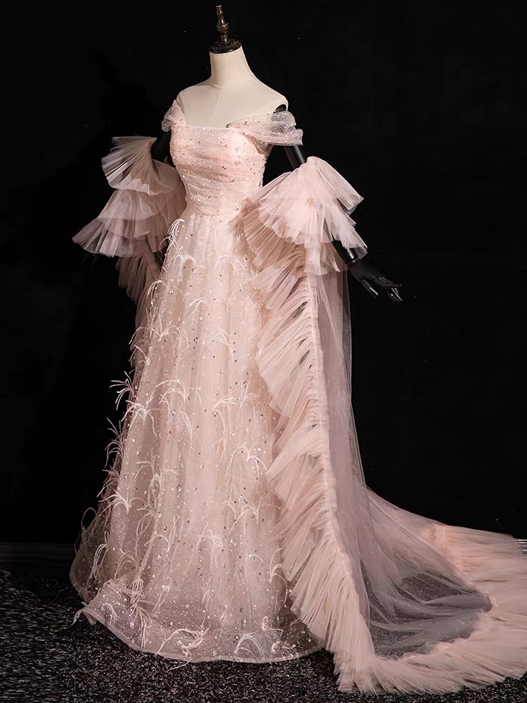 Pink evening dress C10