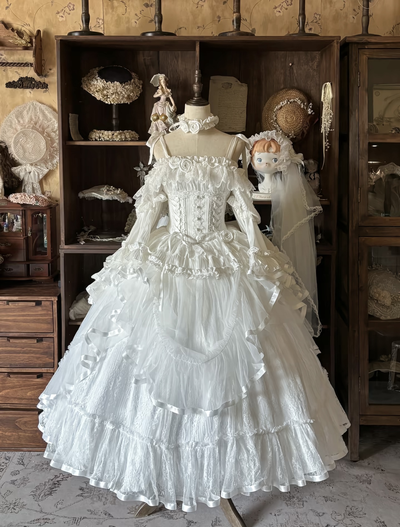 ( Pre Order ) Dark Gothic Corset Dress by Silent Manor