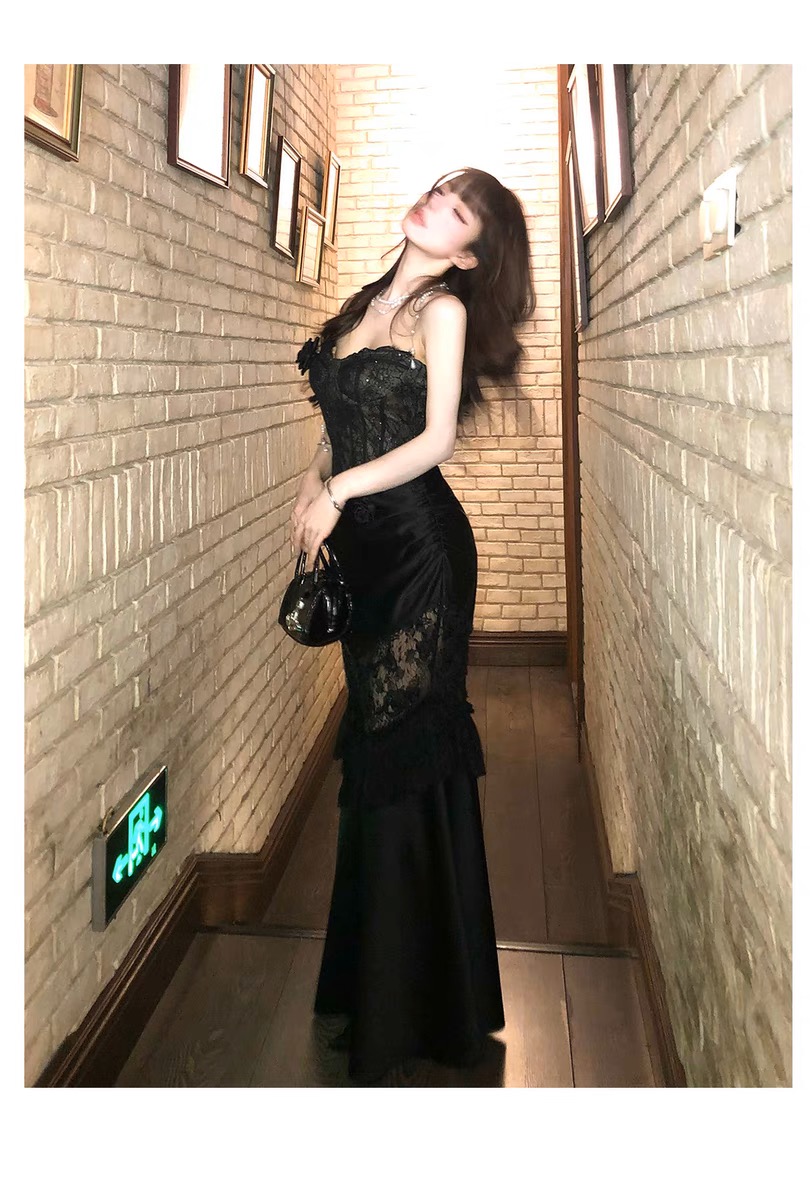 Black swan lace dress X Nan lixiang
