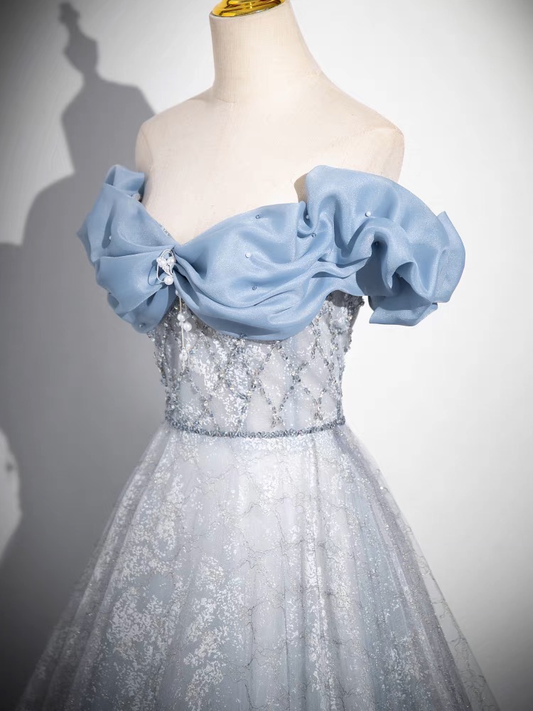 Blue Prom Dress B60