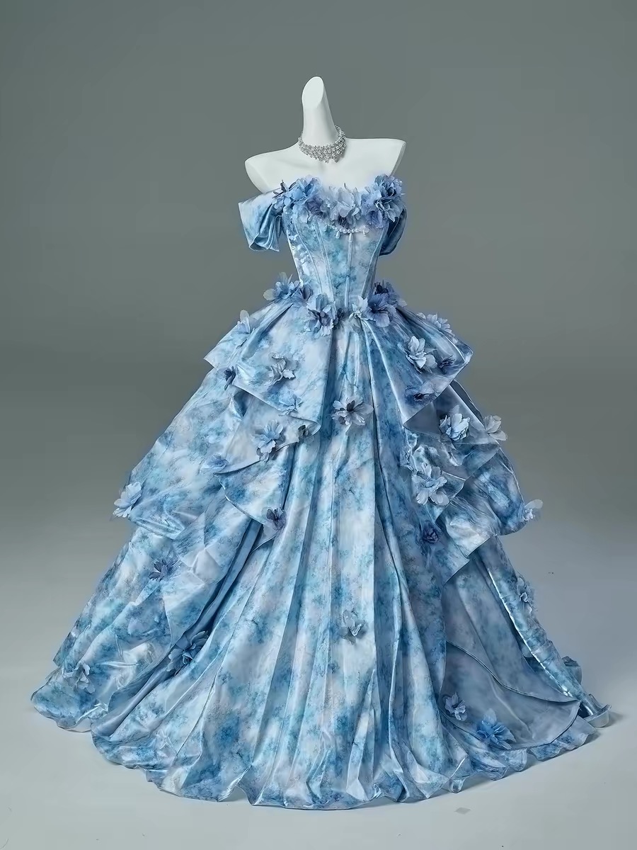 Na Yi's Floral Gown by CrossQueen