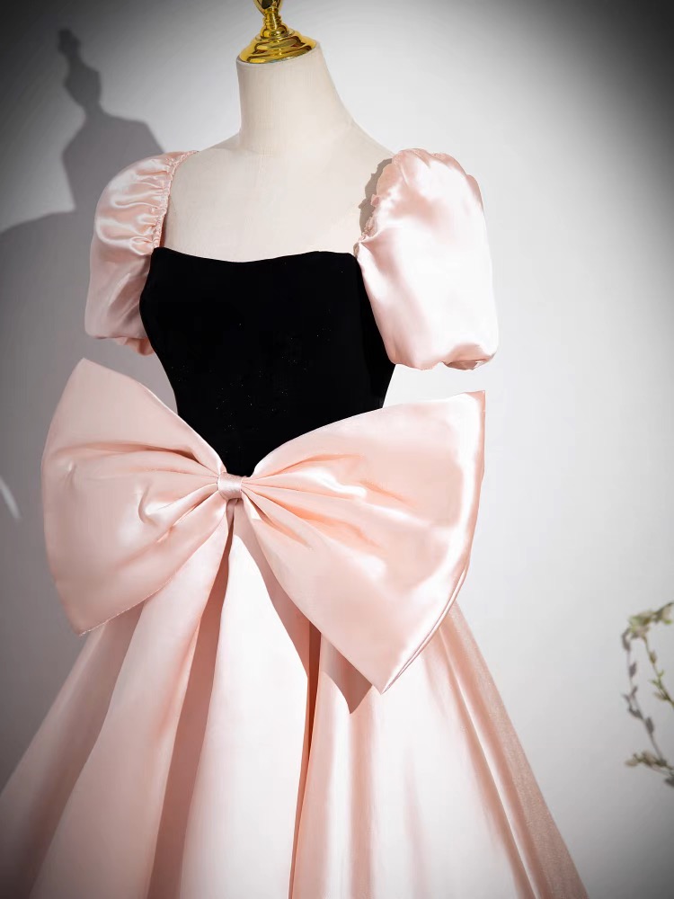 Black pink party dress BP30