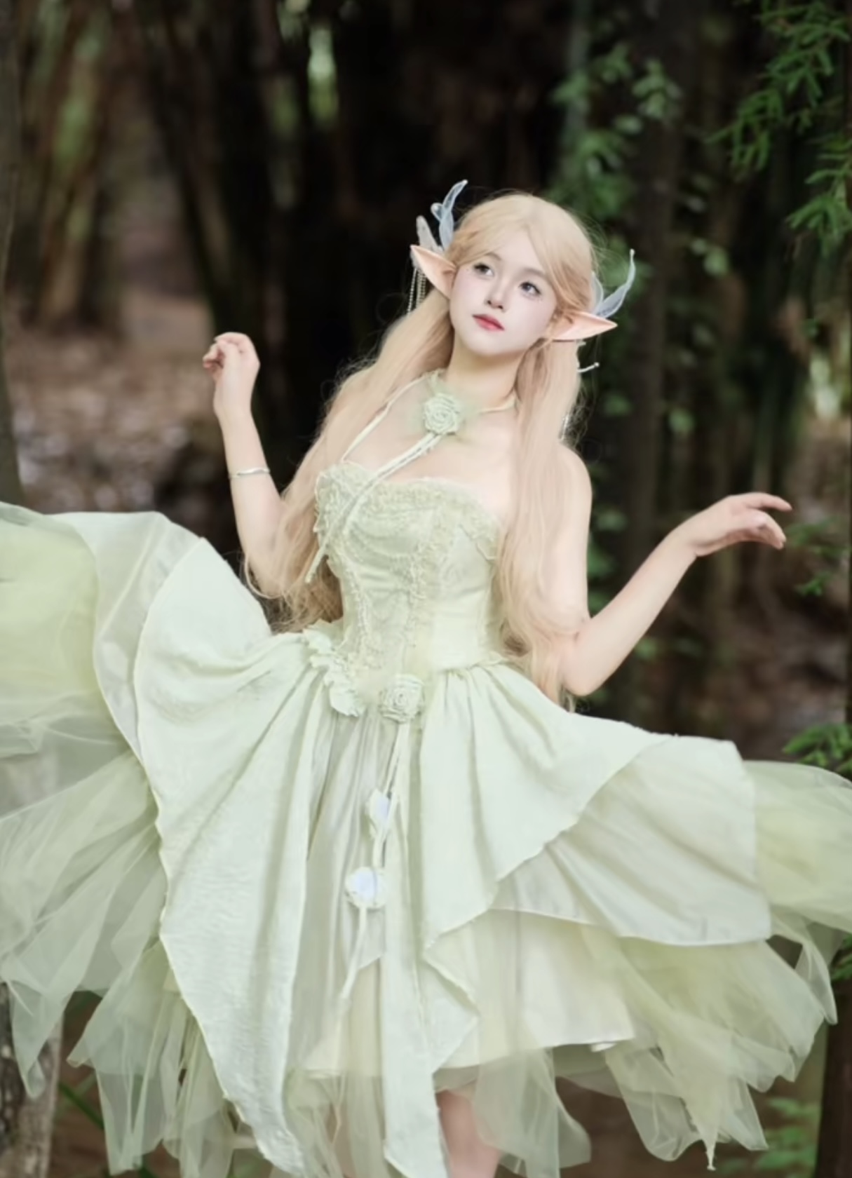 ( Stop Selling ) Green fairy dress X Alice in Wonderland