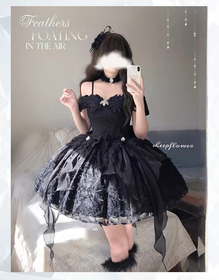 Feather Foating Fairy Dress by MeowGuo SenSen