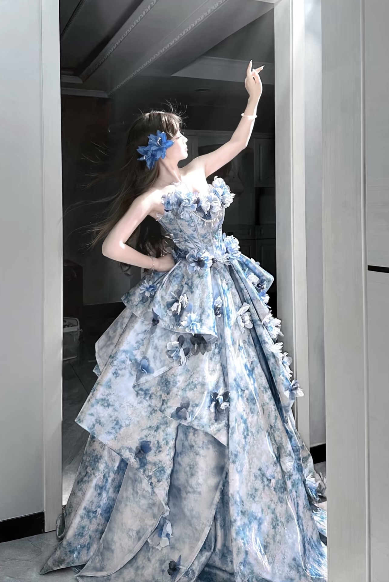 Na Yi's Floral Gown by CrossQueen