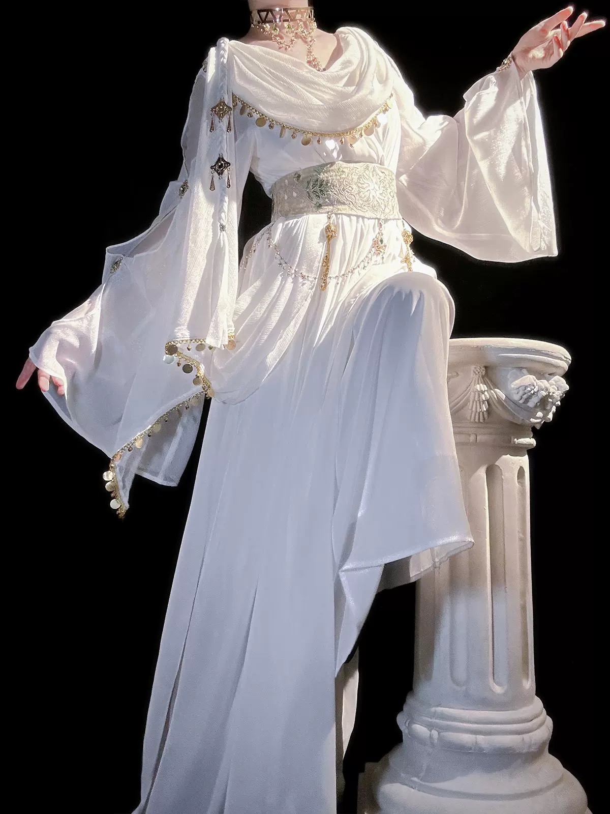 Holy Tree of Prosperity Greek goddess dress