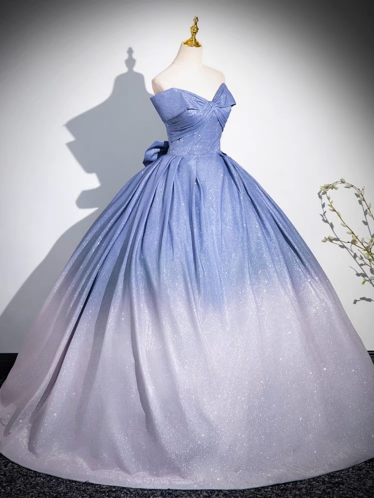 Blue Prom Dress B40
