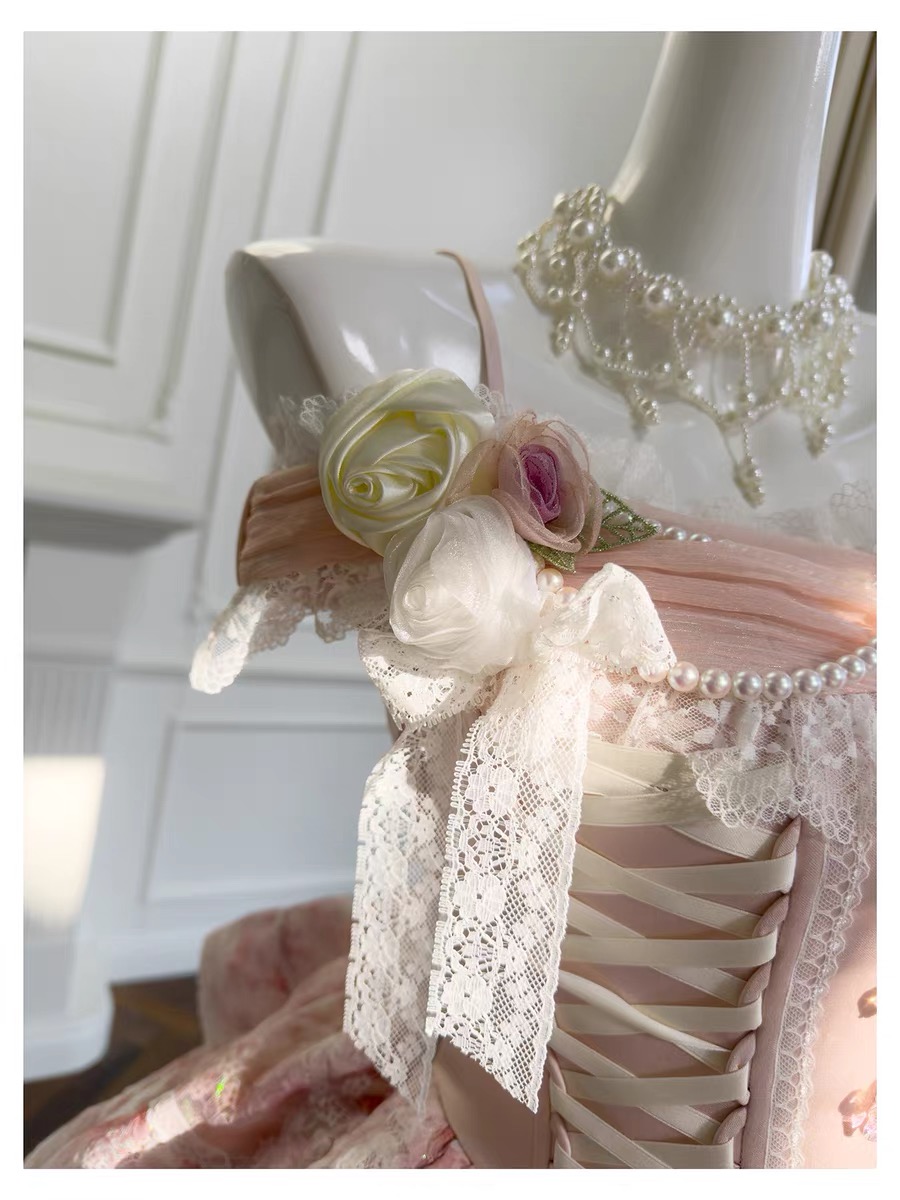 Pink Petal Symphony Luxurious, gorgeous, high-quality ballet dress, thick and romantic material
