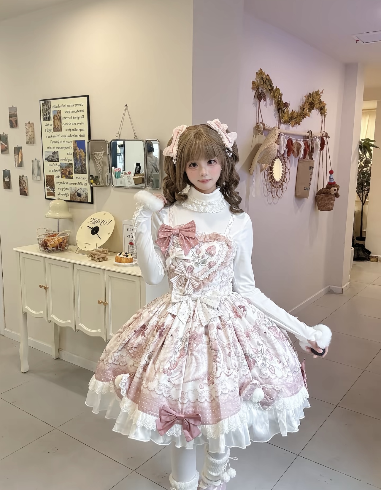 Cat Dessert Sweet spring and autumn outfit
