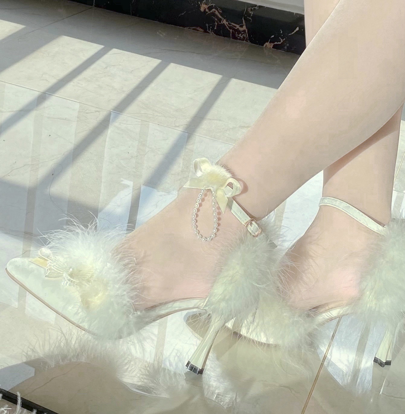 Furry lolita shoes X Xiao Yaojing