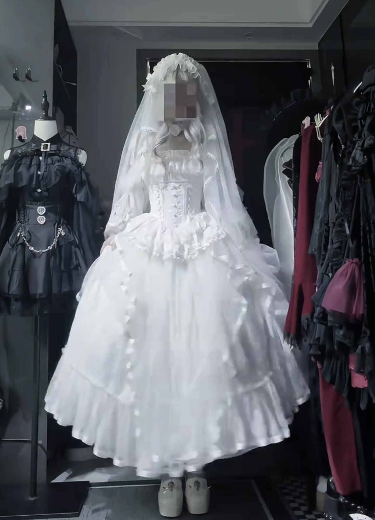 ( Pre Order ) Dark Gothic Corset Dress by Silent Manor