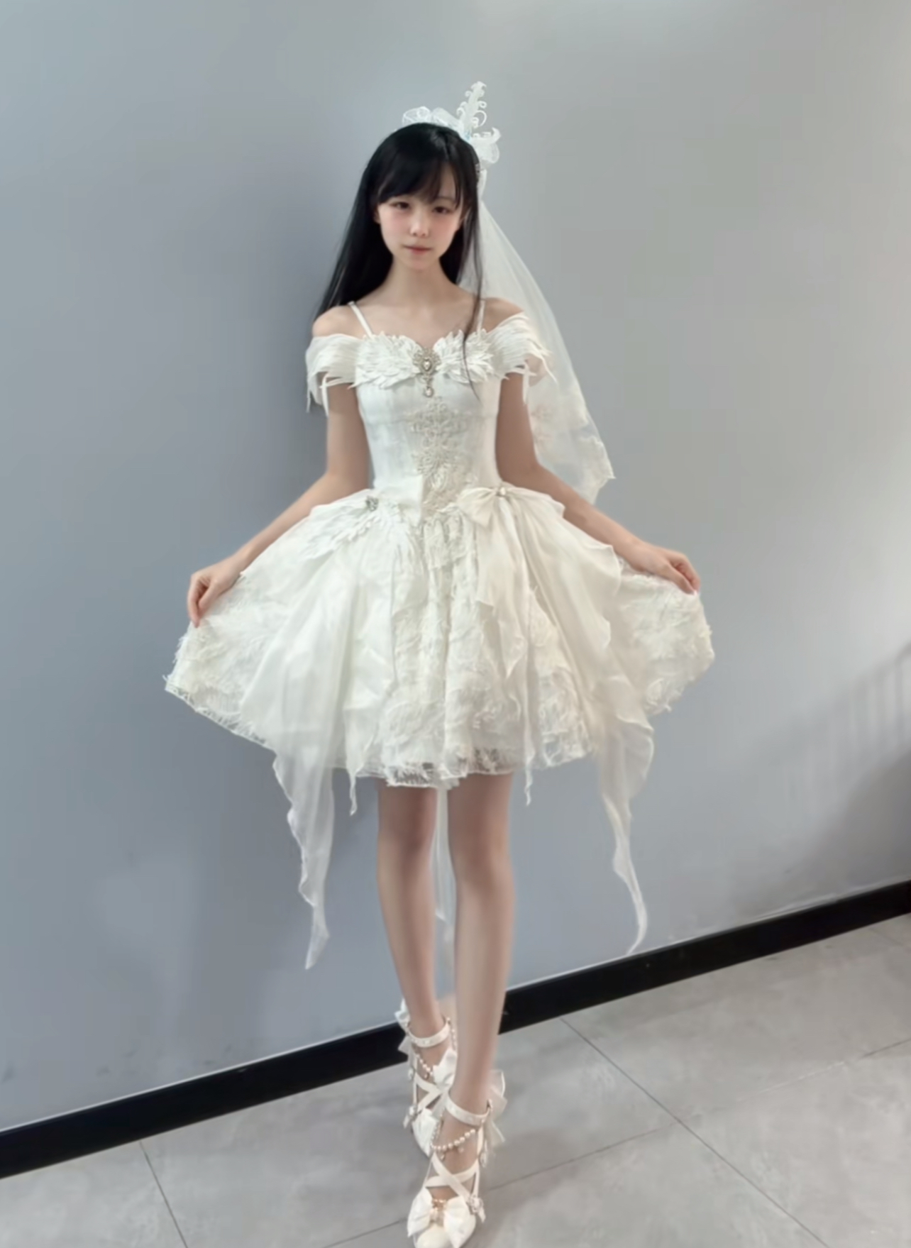 Feather Foating Fairy Dress by MeowGuo SenSen