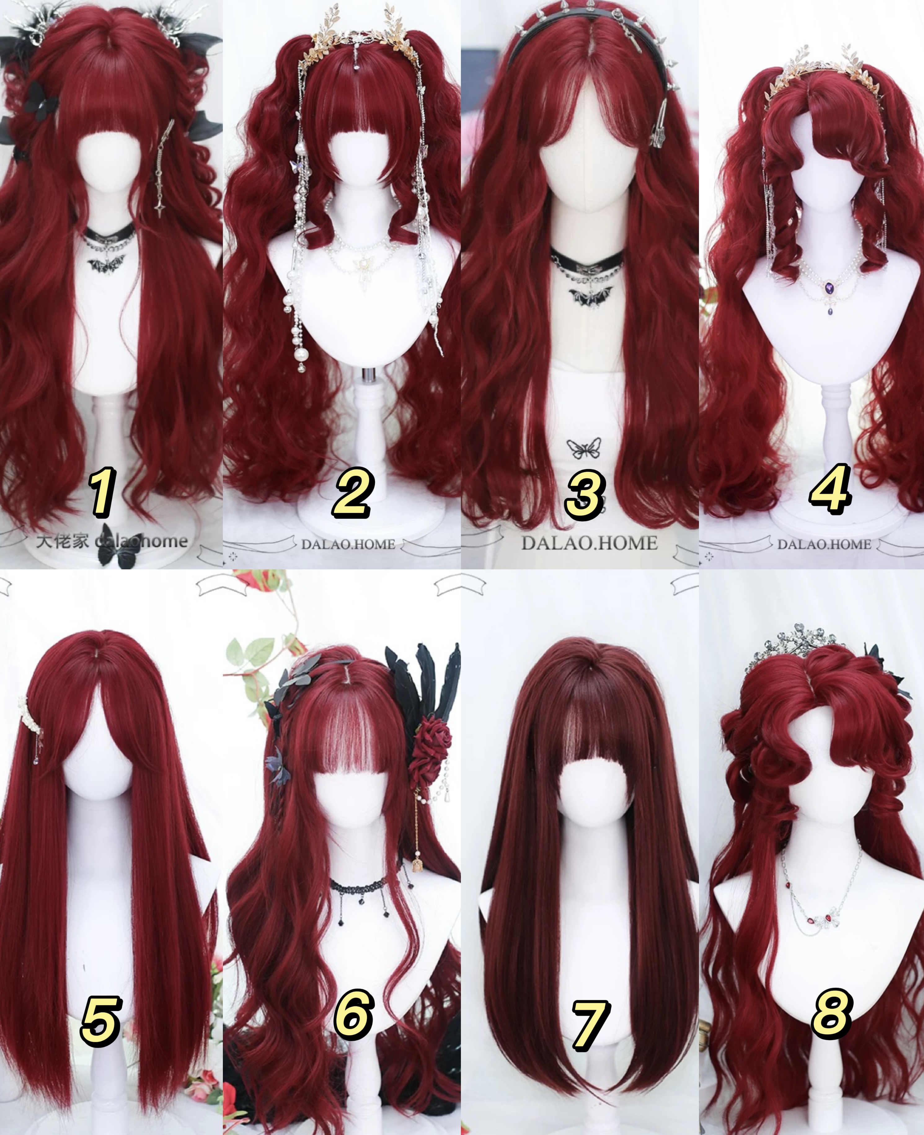 Wigs Red X Dalao Home