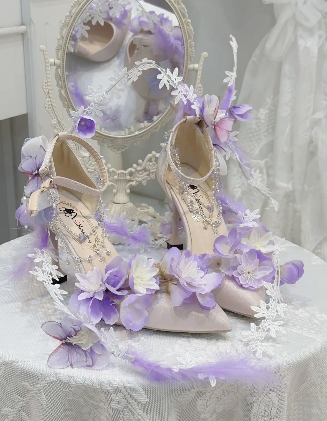 ( Pre Order 15 - 30 days ) Wisteria Fairy Heels X Qimeng