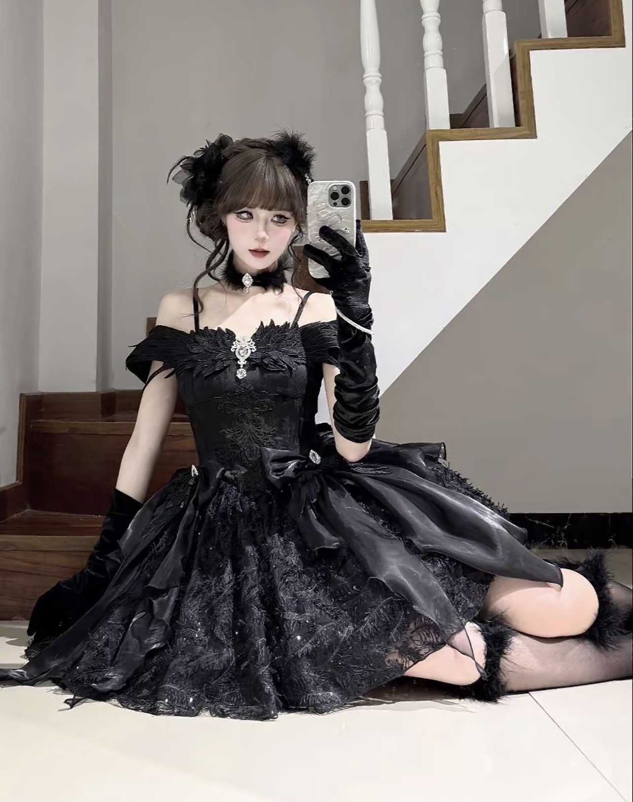 Feather Foating Fairy Dress by MeowGuo SenSen