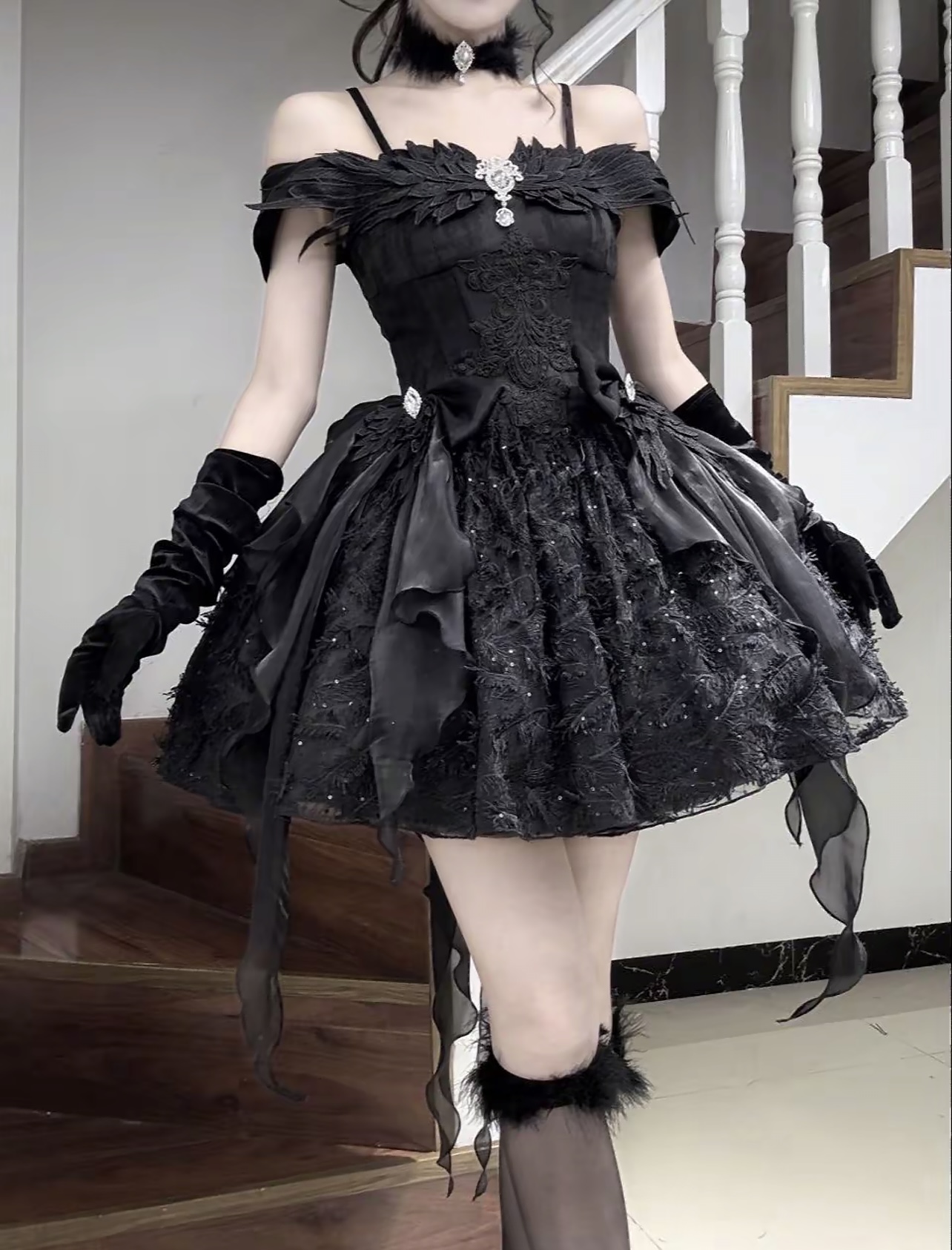 Feather Foating Fairy Dress by MeowGuo SenSen