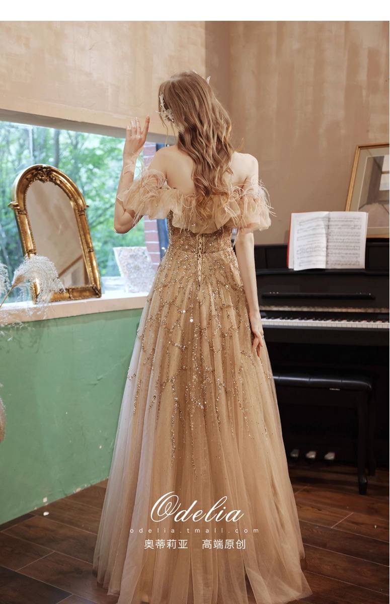 Light evening dress