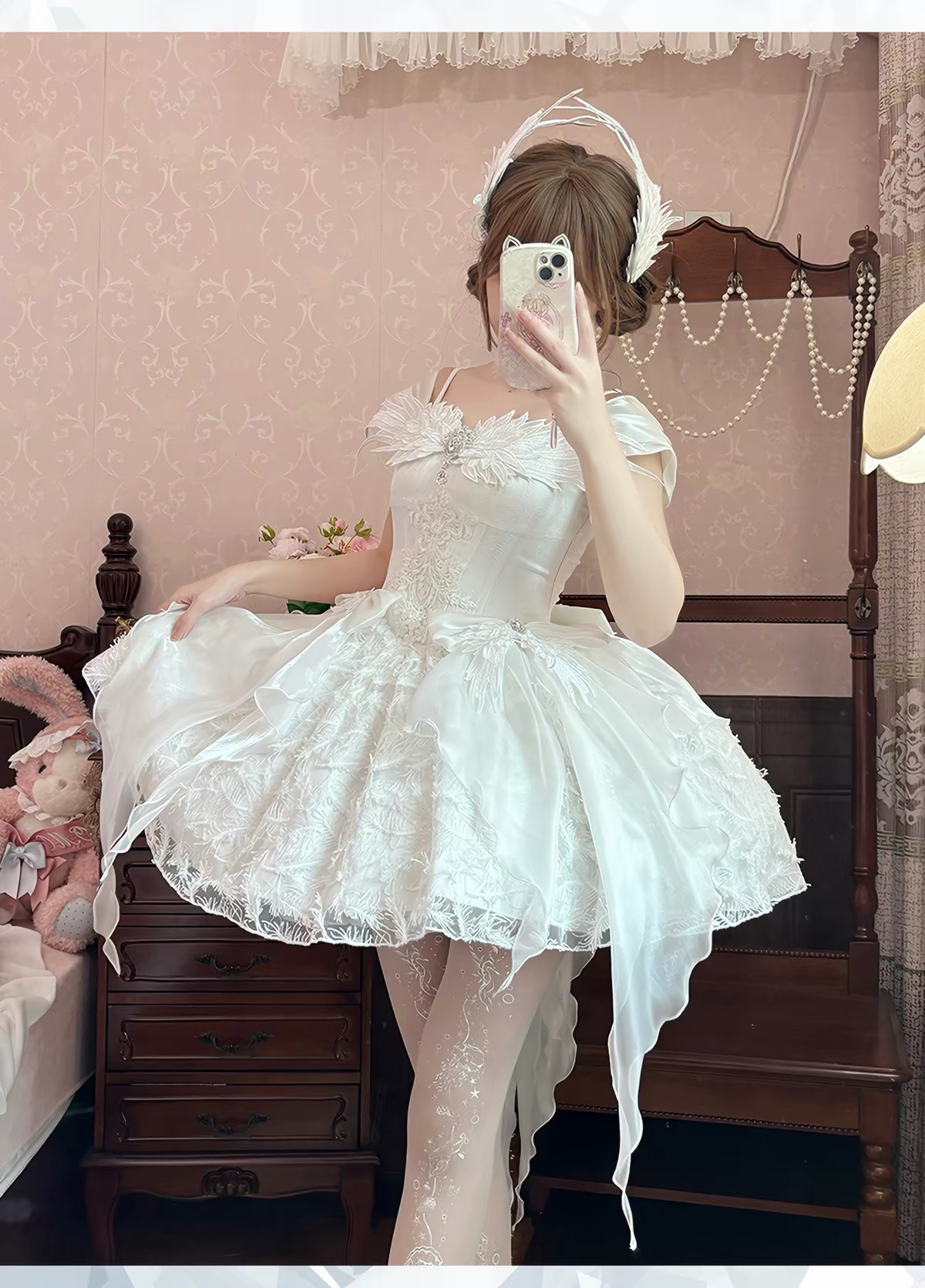 Feather Foating Fairy Dress by MeowGuo SenSen