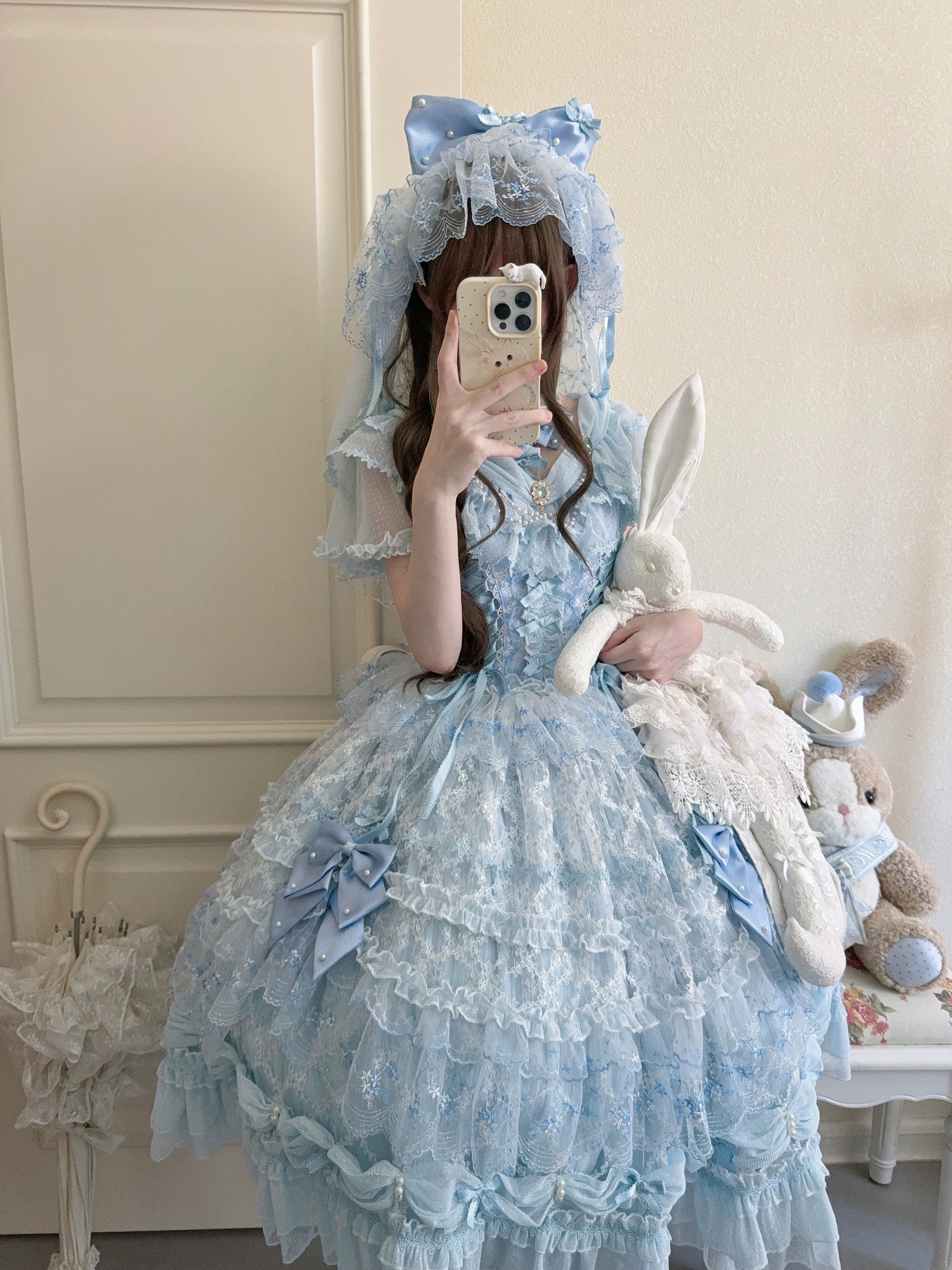 ( Pre Order ) Blue Wedding Dress by Fisherman Boss